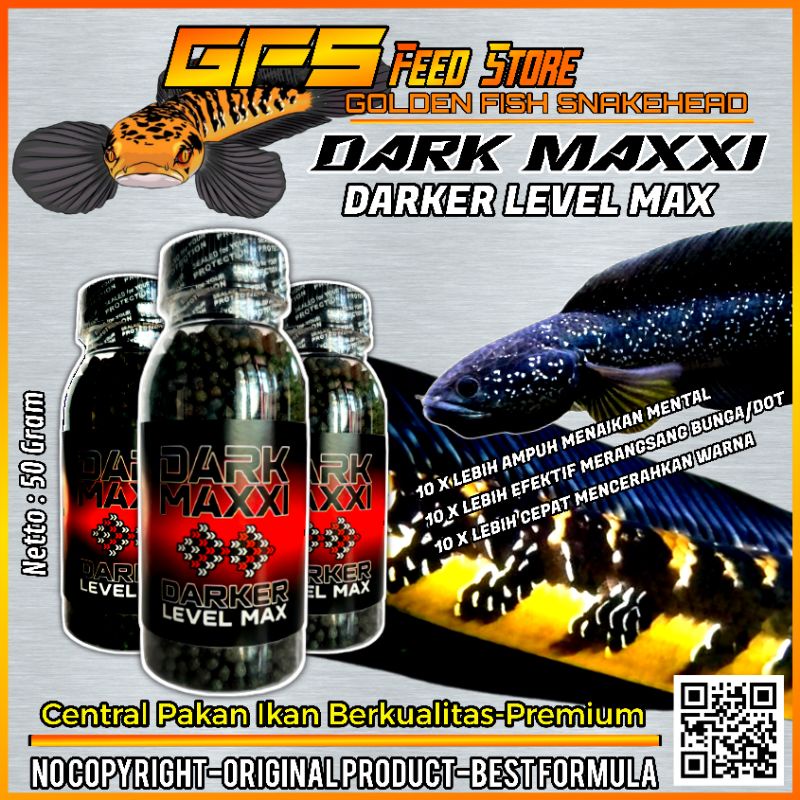 Pelet Dark Maxxi 50Gr By GFS Original