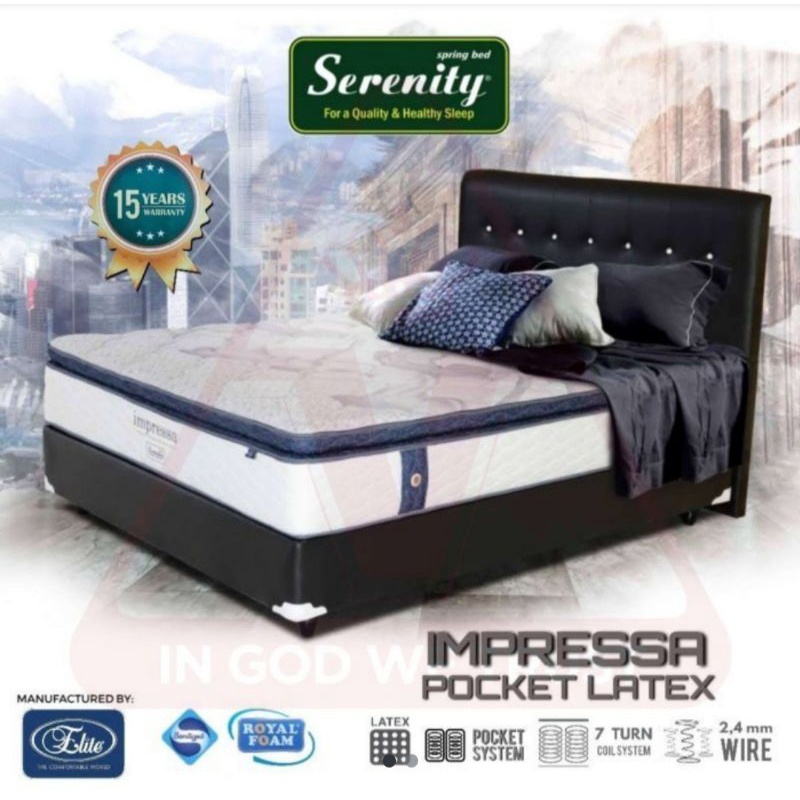 Matras Serenity Impressa pocket latex 160x200 (kasur saja)