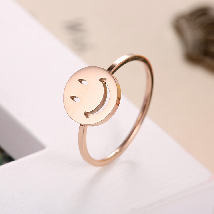 [Calla Silver] - Cincin Titanium SMILE Anti Karat Wanita / cincin titanium aesthetics cincin titaniu