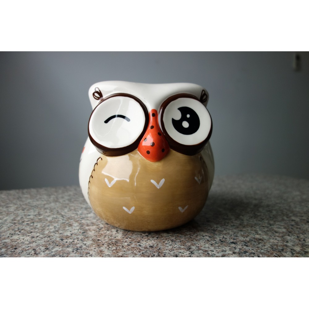 POT BUNGA BURUNG HANTU / OWL - A.281 - PAJANGAN DEKORASI UNIK LUCU