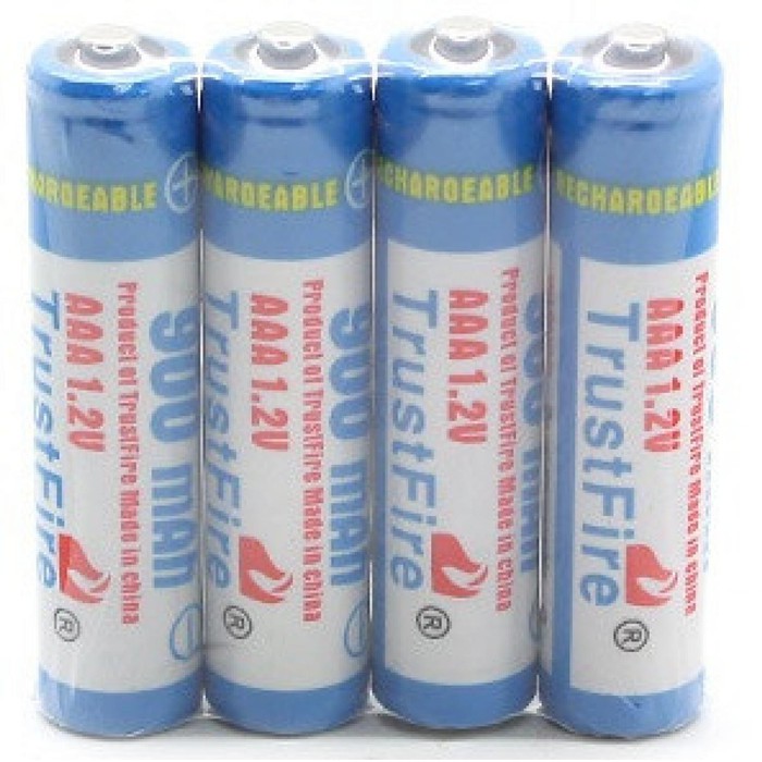 TrustFire Baterai AAA Rechargeable Ni-MH 900mAh 1.2V 4 PCS -SN75