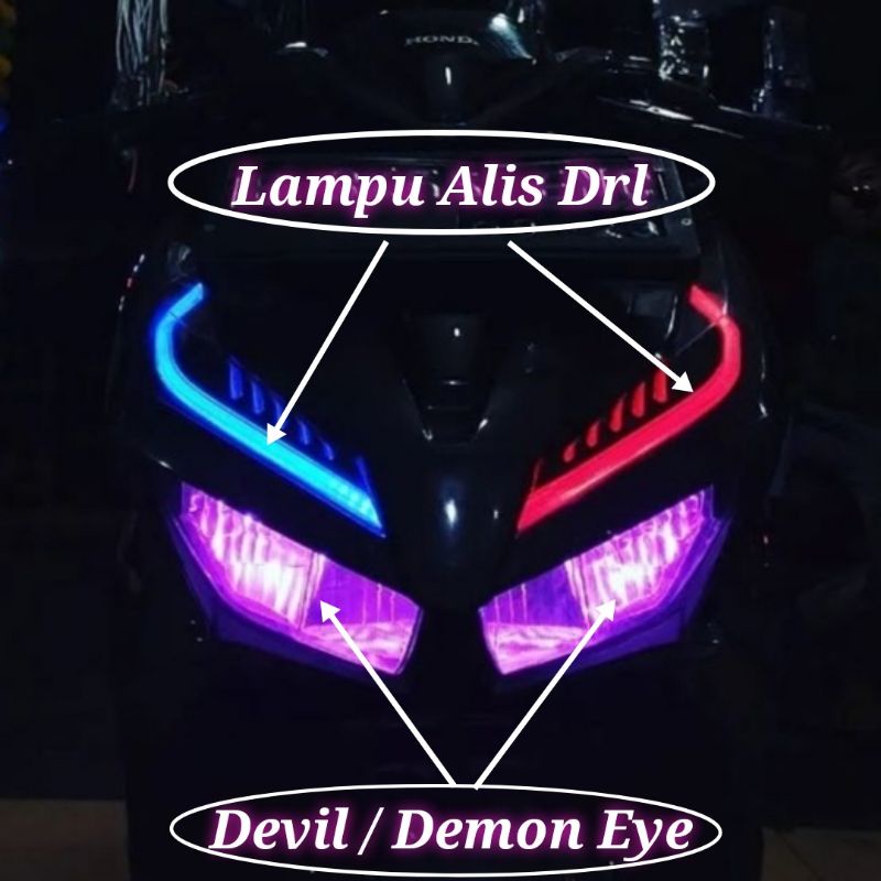 LAMPU ALIS MOTOR 30CM 15CM TIDAK BINTIK NEON FLEXSIBEL 12V BEAT MIO AEROX NMAX PCX LEXI DLL