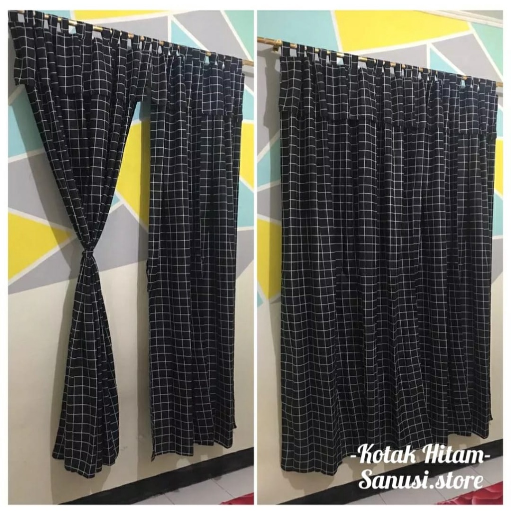 Gorden Pintu Starmoon Ukuran 80x200cm Bahan Halus dan Lembut