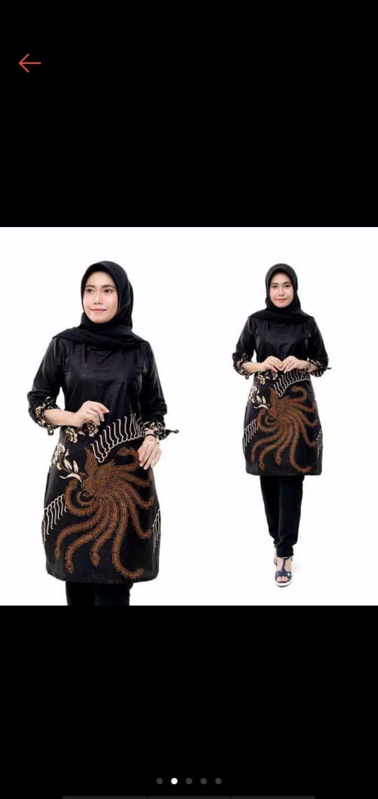 Batik Tunik Shibori Jumputan Terbaru Size S-3l / Hrb026 Yelbor