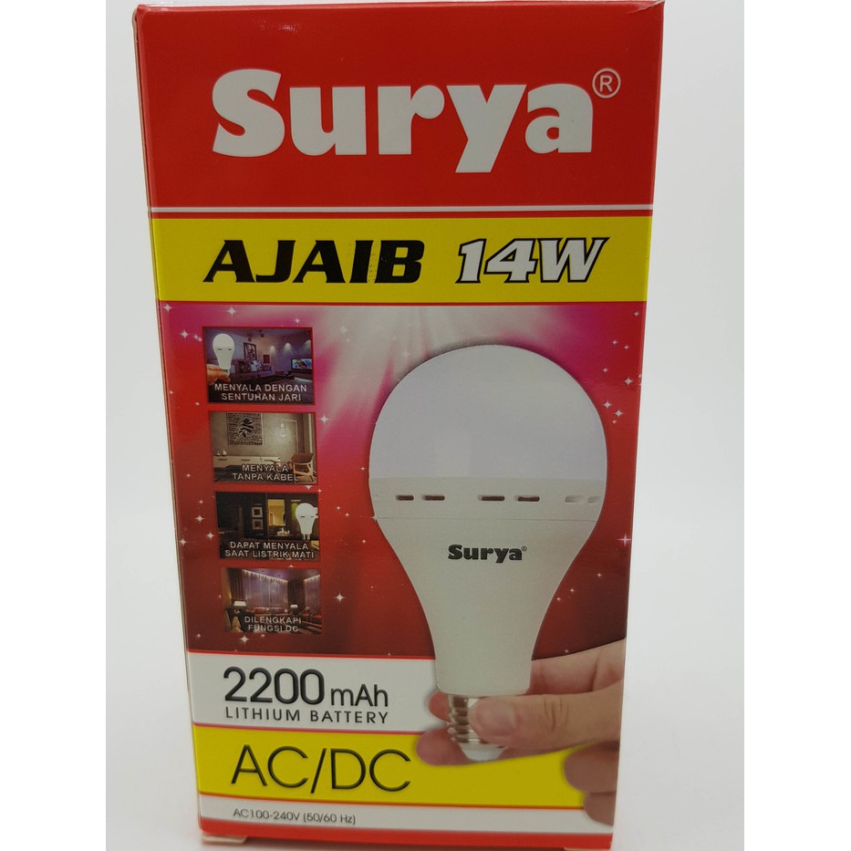 Lampu Led Emergency Surya Ajaib 14W 14 Watt,Tetap Nyala Saat Pln Padam