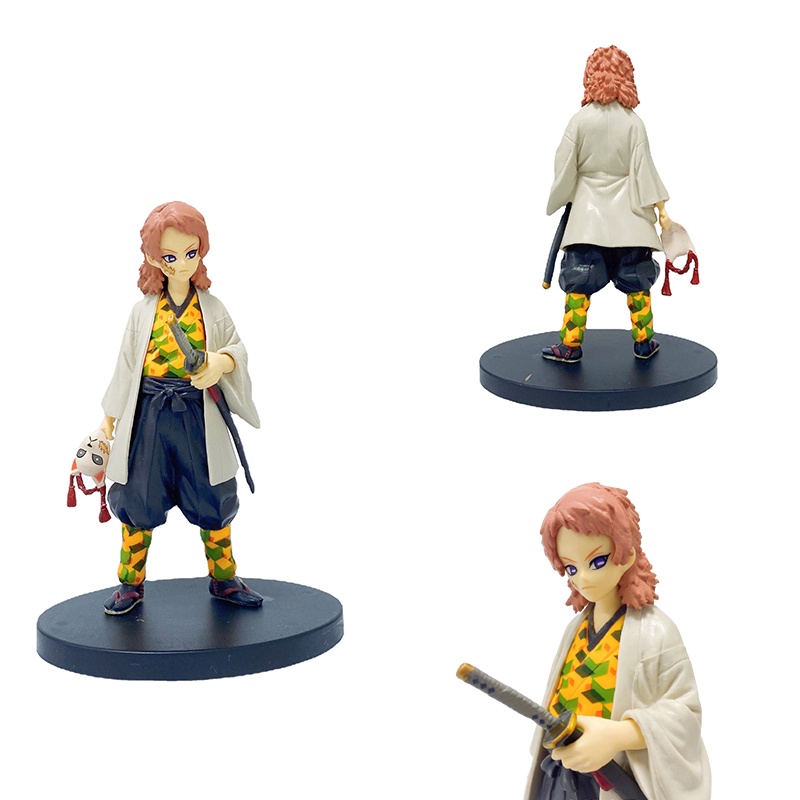 Kimetsu Yaiba Demon Slayer Figure Sabito Action Figurine Ada Angka Model Mainan