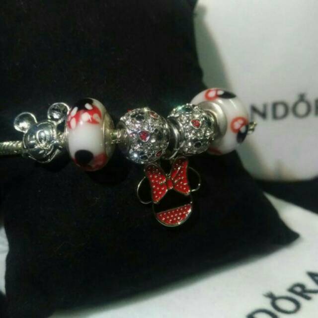Pandora Disney Mickey Minnie Mouse Bracelet Bangle