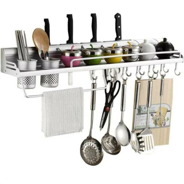 Rak dinding dapur aluminium