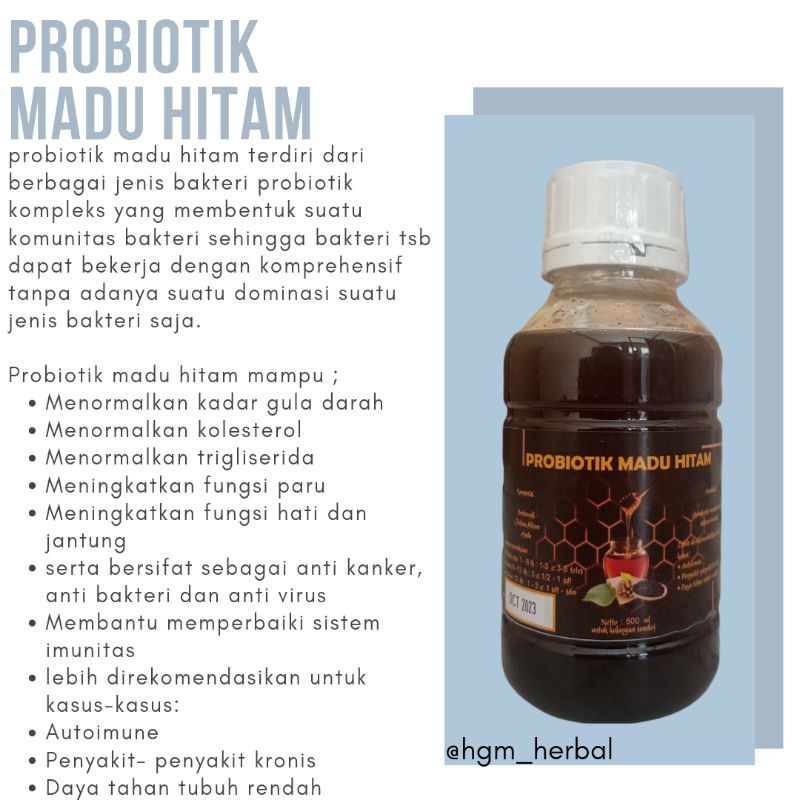 

Madu Hitam Probiotik