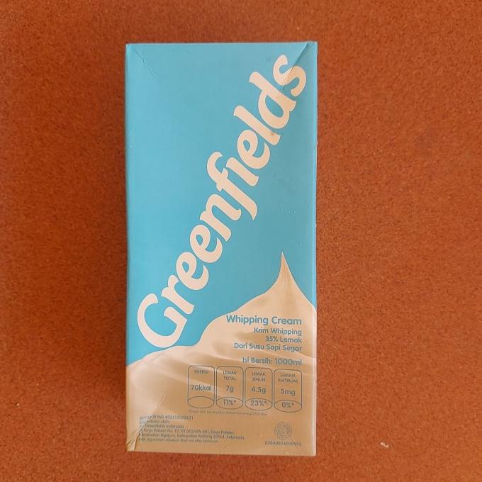 

(BISA COD) whipping cream greenfields 1 liter. best produk EKSLUSIF Kode 81