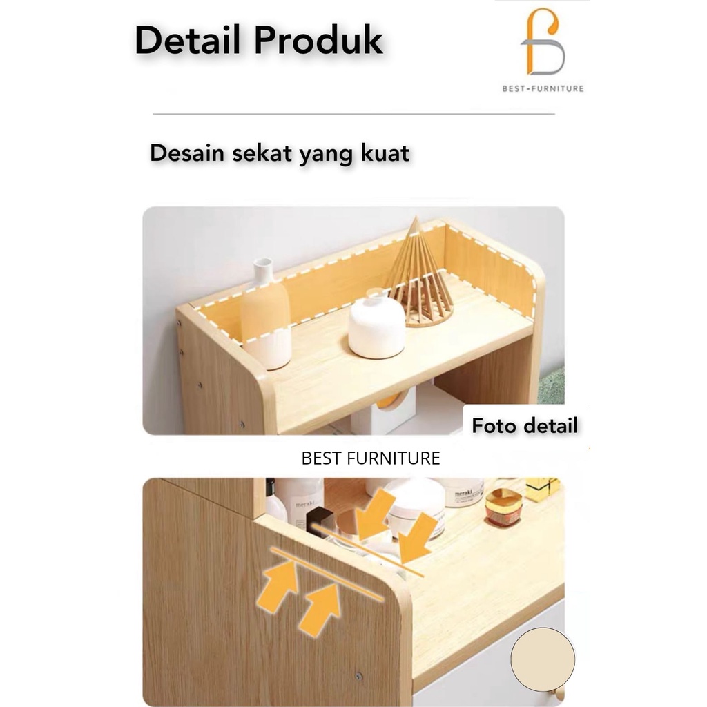 Best Meja Nakas Jumbo Meja Samping Bedside Table Kamar Tidur Minimalis