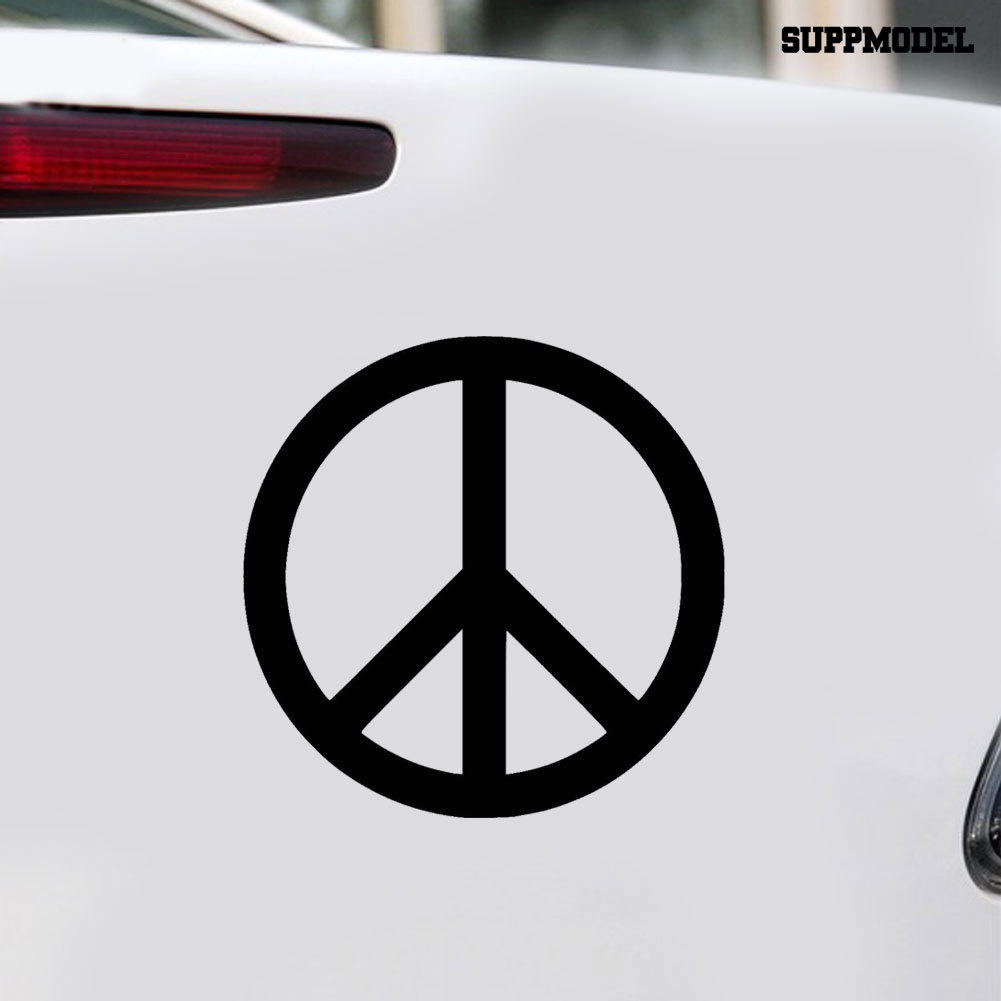 Sticker Decal Reflektor Dekorasi Body Dan Jendela Mobil Gambar Lambang Peace