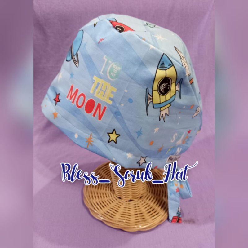Topi Bedah / Nurse Cap/ Sugical cap/ Topi Motif/