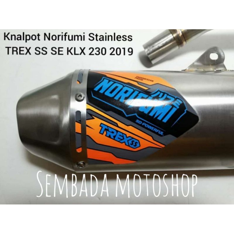 Knalpot norifumi TREX KLX 230ss 230R original full sistem