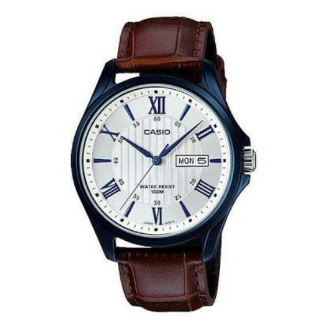 Jam Tangan Pria Casio Original Analog Tipe MTP-1384BUL-5A