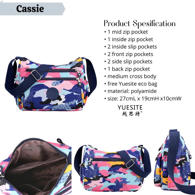 Tas selempang wanita yuesite cassie crossbody