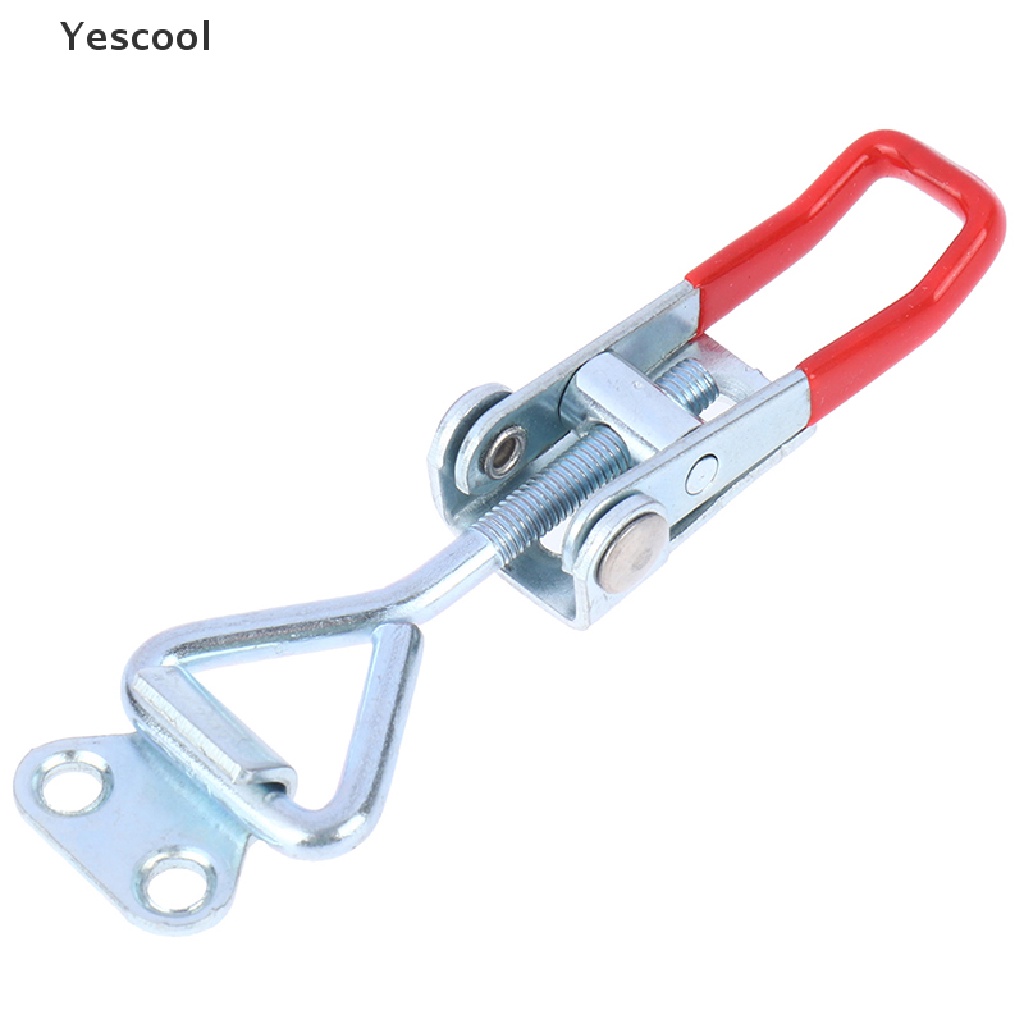 2 / 4 Pcs Toggle Clamp Bahan Baja Dapat Disesuaikan Untuk Kotak Alat