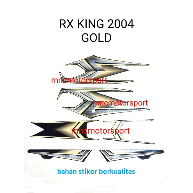 STRIPING STICKER LIS BODY RX KING 2004 GOLD