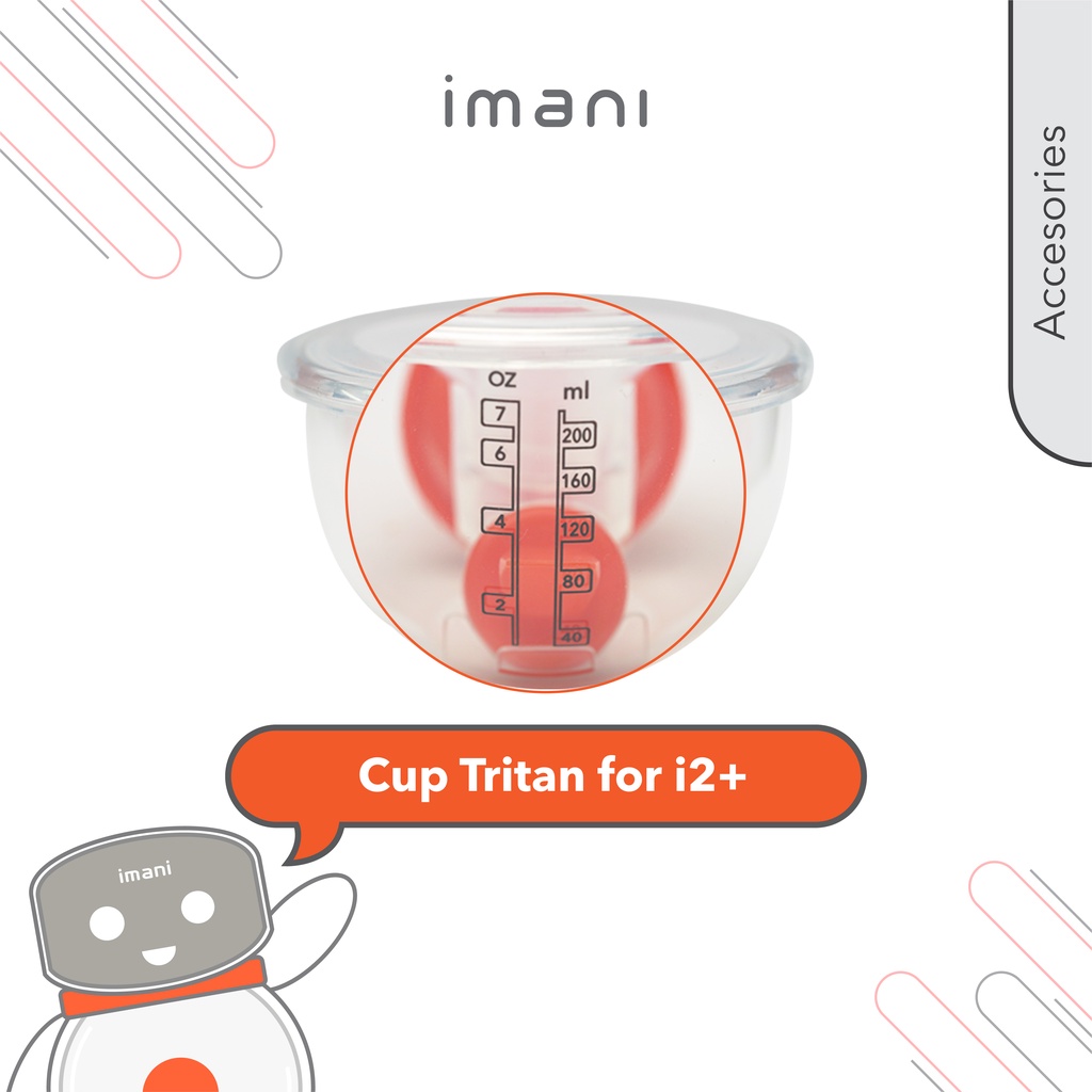 Sparepart Imani I2+ Valve, Diafragma Cup Tritan, Connector, Silicone Funnel, Insert