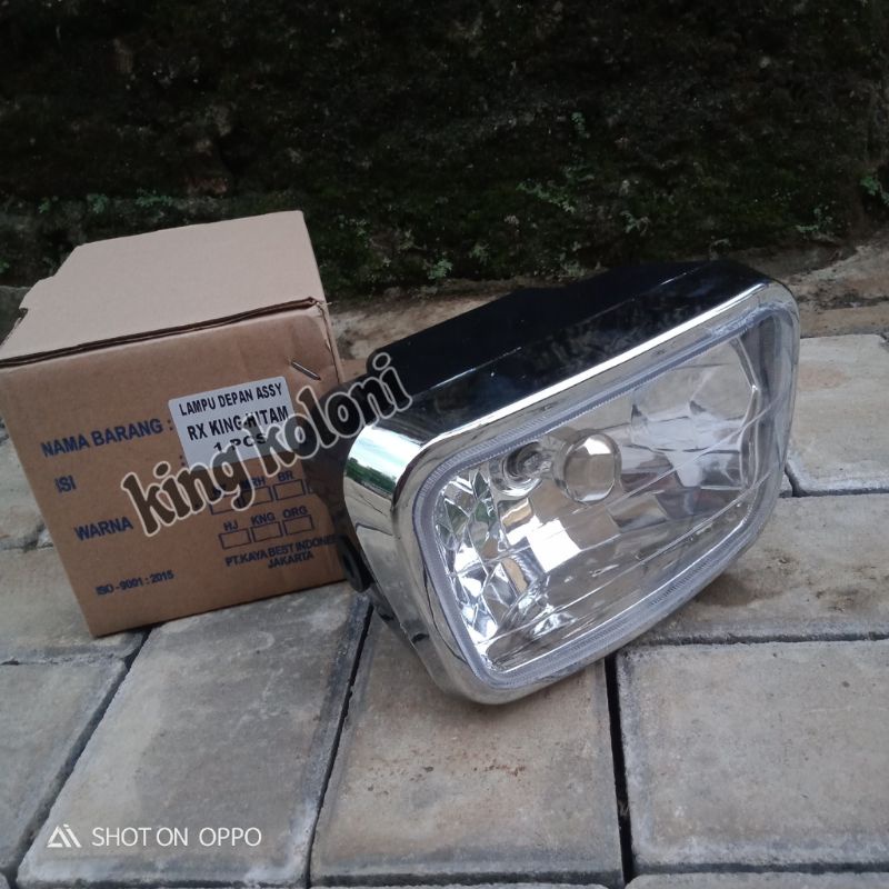 Lampu RX king reflektor rx king oval kaca bening