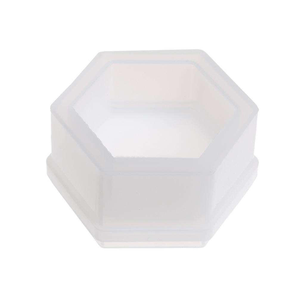 Preva Kotak Penyimpanan Cetakan DIY Persegi Hexagon Bulat Buatan Tangan Alat Bentuk Bunga Hati Lem Kristal