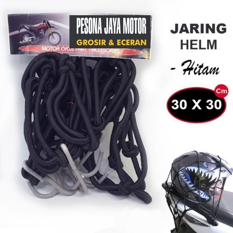 Jaring Helm Motor Tali Bagasi Motor