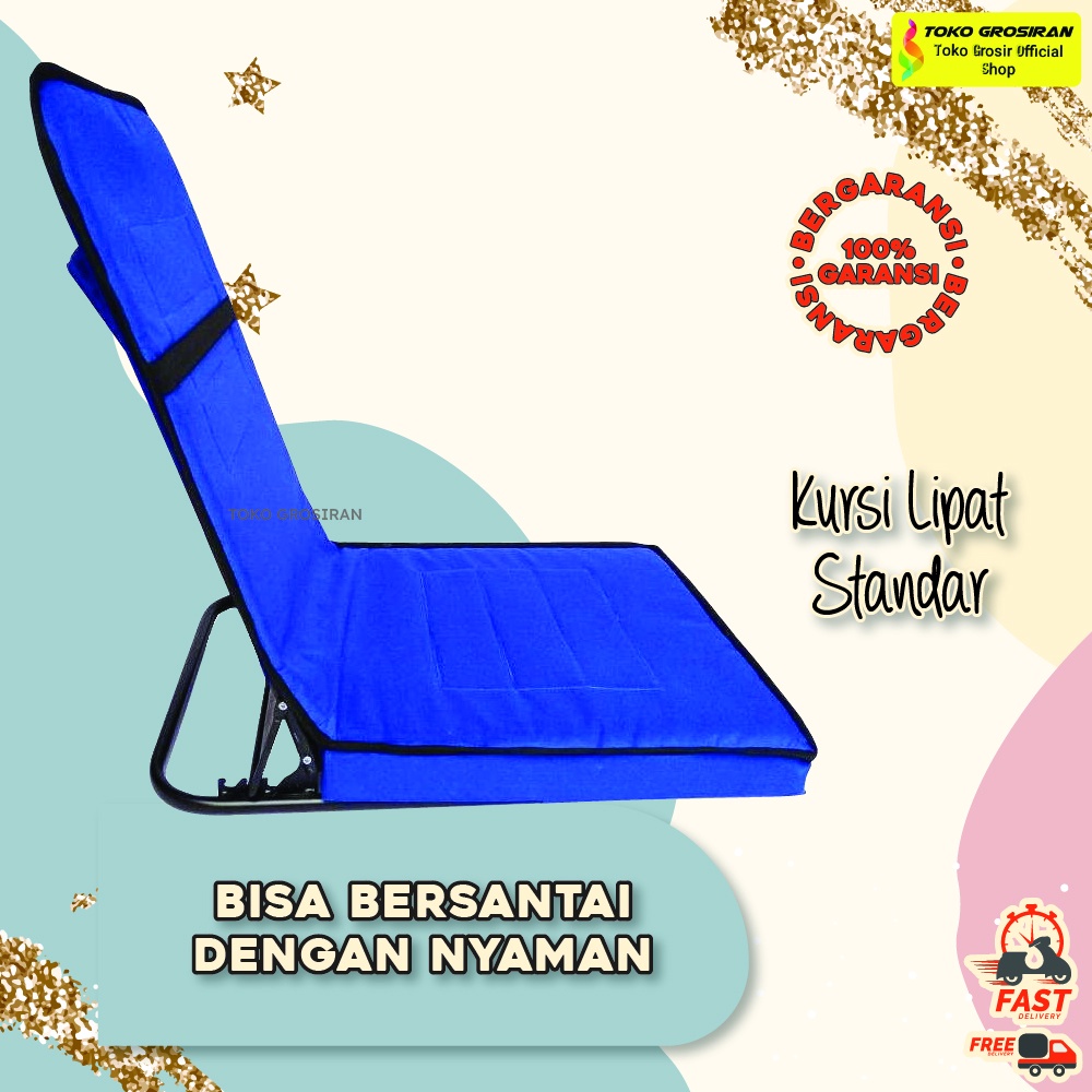 Kursi Lesehan Lipat Lantai Sandaran Bantal Tatami Jepang Alas Duduk Lantai set Bantal Leher