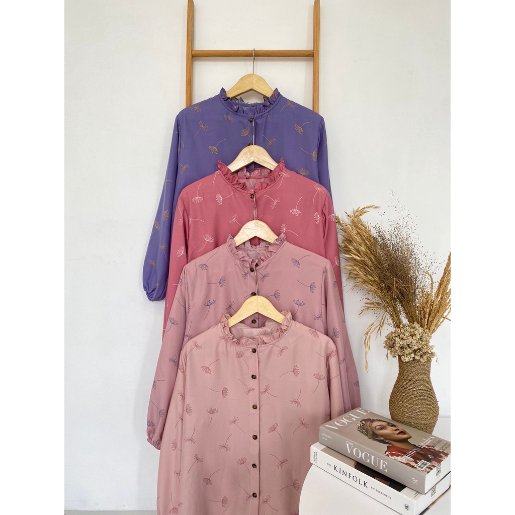 Kameja Wanita Motif MAUDY Pattern Shirt by dailyofprincess