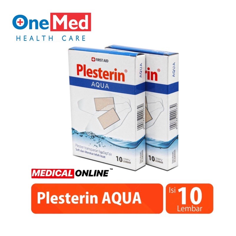 PLESTERIN AQUA TRANSPARAN WATERPROOF ISI 50 PER PACK TAHAN AIR ONEMED MEDICAL ONLINE MEDICALONLINE