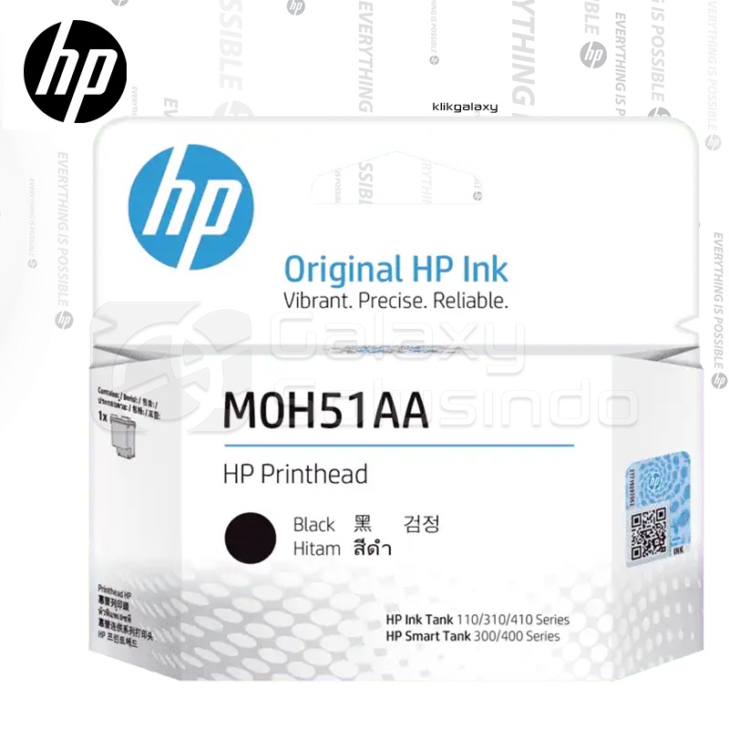 HP Printhead MOH51AA Black Cartridge - MOH51A Hitam