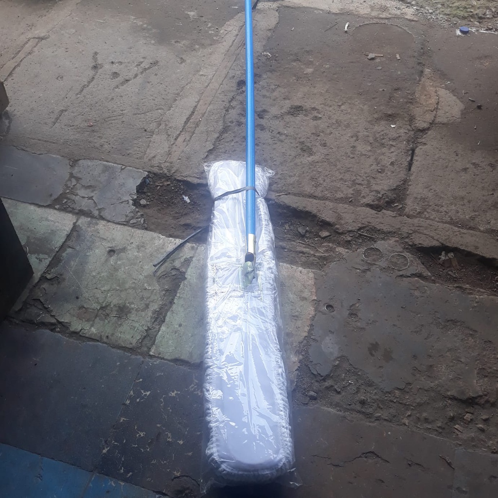Pel Lantai Lobby Duster 80cm Kain Pel Lantai Lobby Gagang Kayu Pelan Lantai
