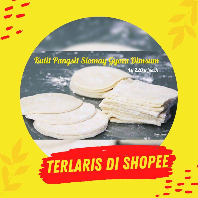 Kulit Pangsit Dimsum Gyoza Siomay Swekiaw Tipis Rebus Murah