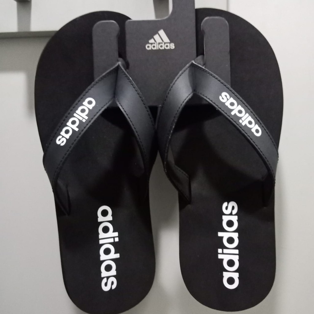 Adidas Eezay Flip Flops Black Hitam EG2042 Sendal Jepit Original 100%