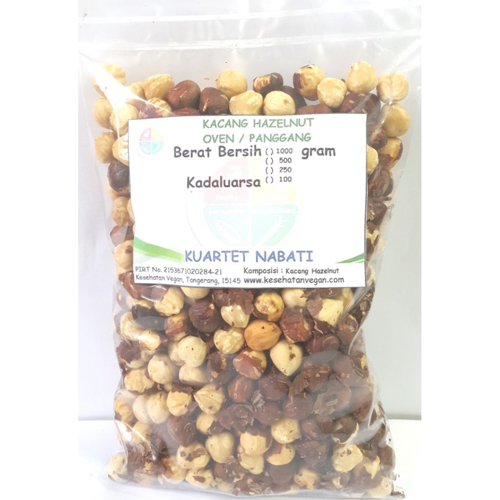 

500gr KN Roasted Hazelnut - Kacang Hazelnut Oven - Panggang - Matang - Rasa Original