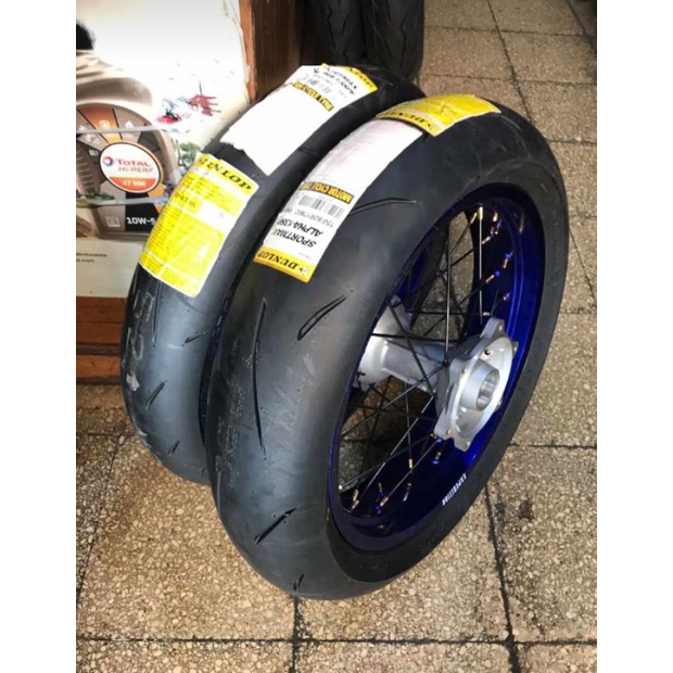 Ban set Supermoto Yamaha wr 155 wr155 ban dunlop velg expedition