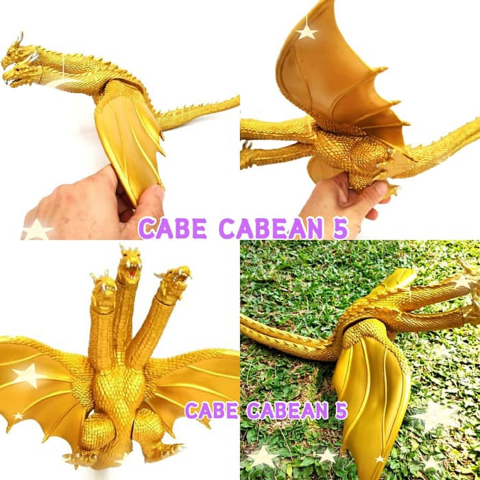 ACTION FIGURE GODZILLA KING GHIDORAH GOLD new movie 2019 action figure