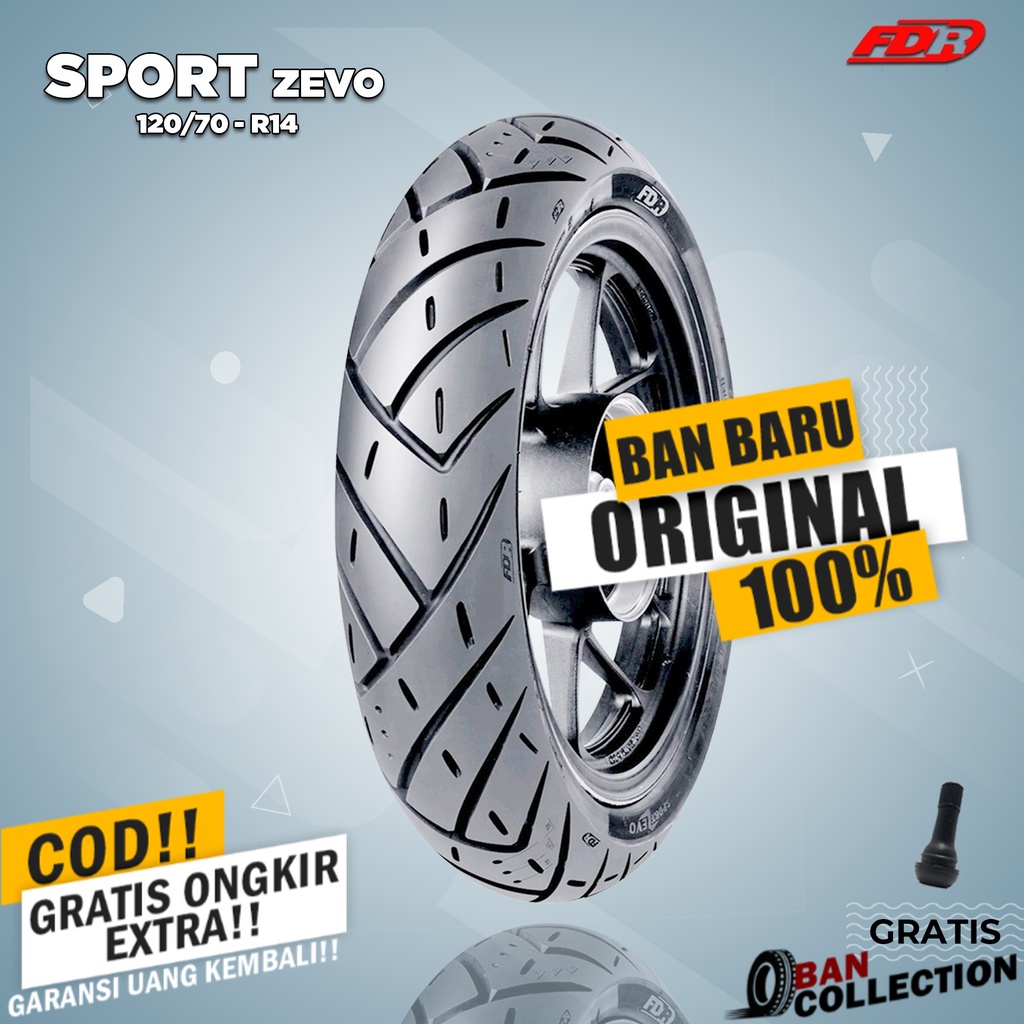 Ban Belakang Motor HONDA PCX // FDR SPORT ZEVO 120/70 Ring 14 Tubeless ban motor matic tubles ring 1