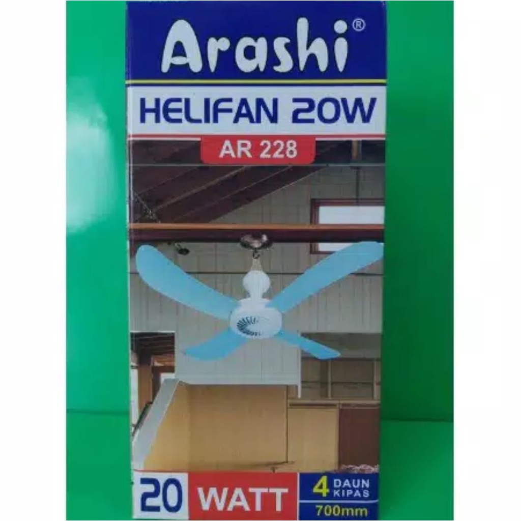 Arashi Kipas Angin Gantung Helifan 20W WATT AR-228