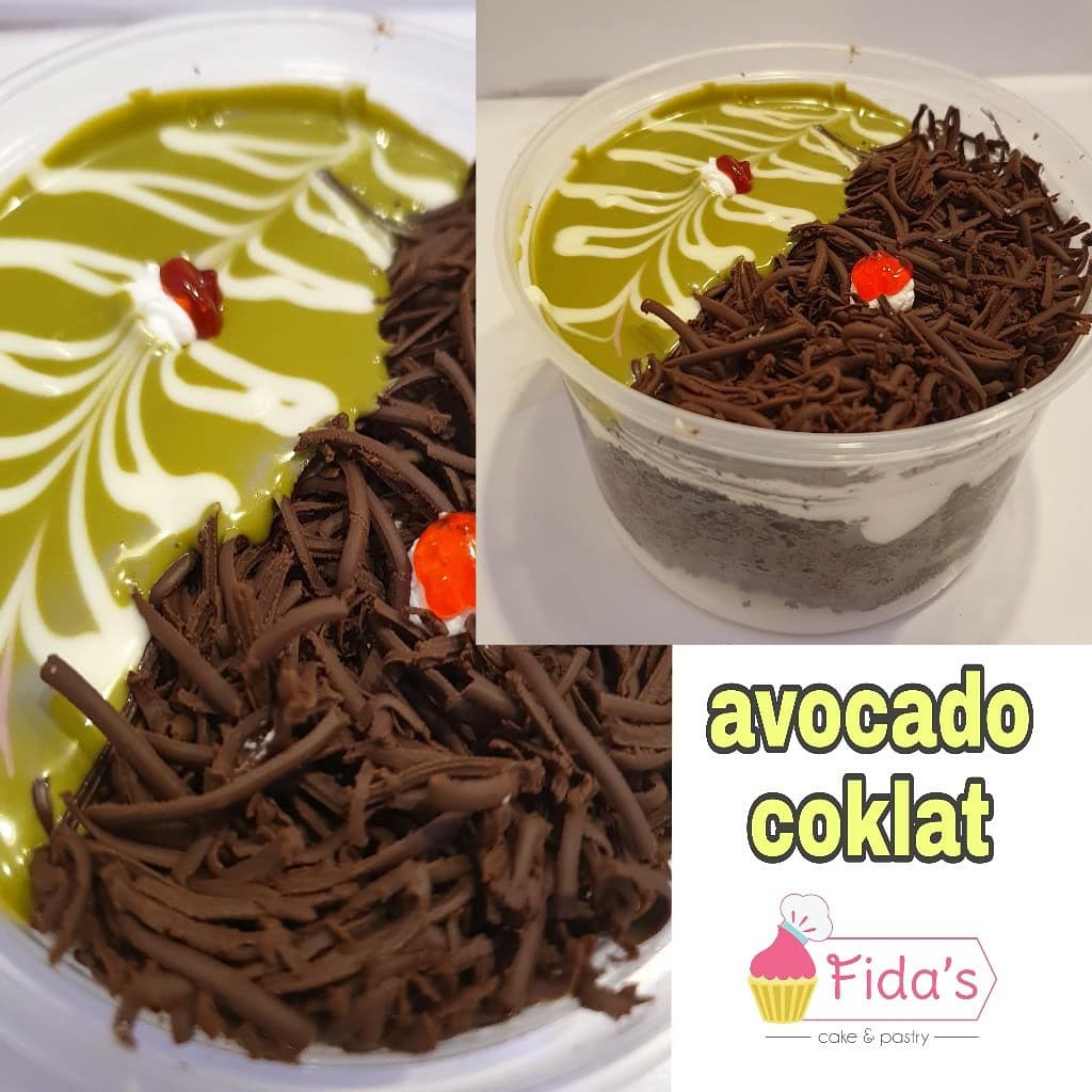 

avocado coklat cup