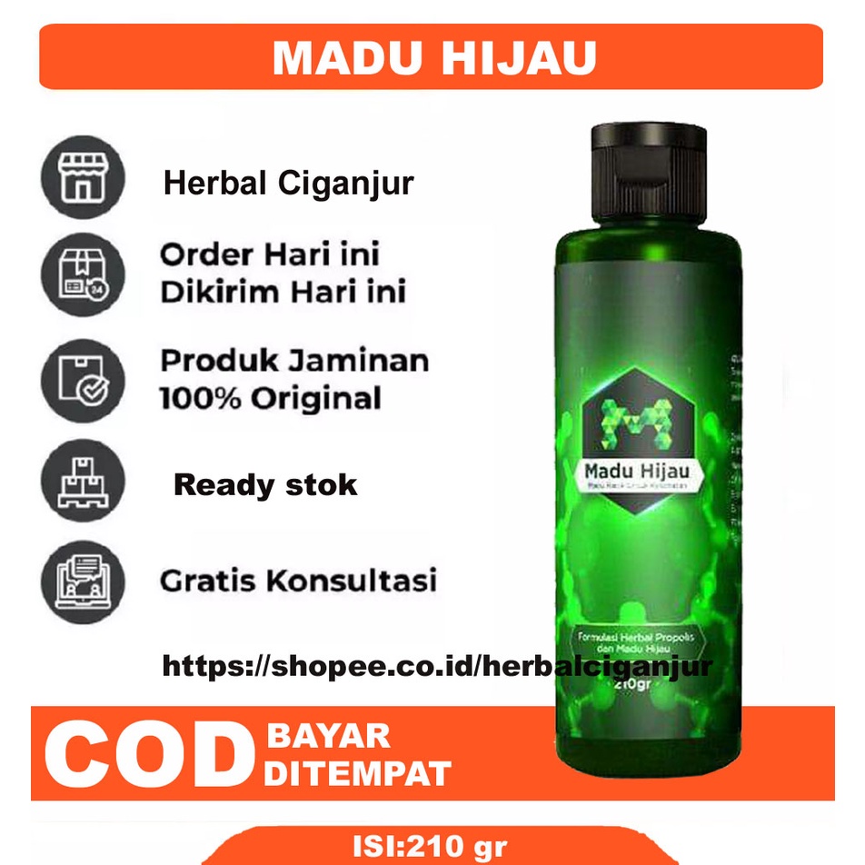 Madu Ijo Madu Hijau M Herbal Asam Lambung Maag Madu Hijau herbal lambung Asli 100% Gerd Axienty, Maag Kronis, Luka Radang Lambung