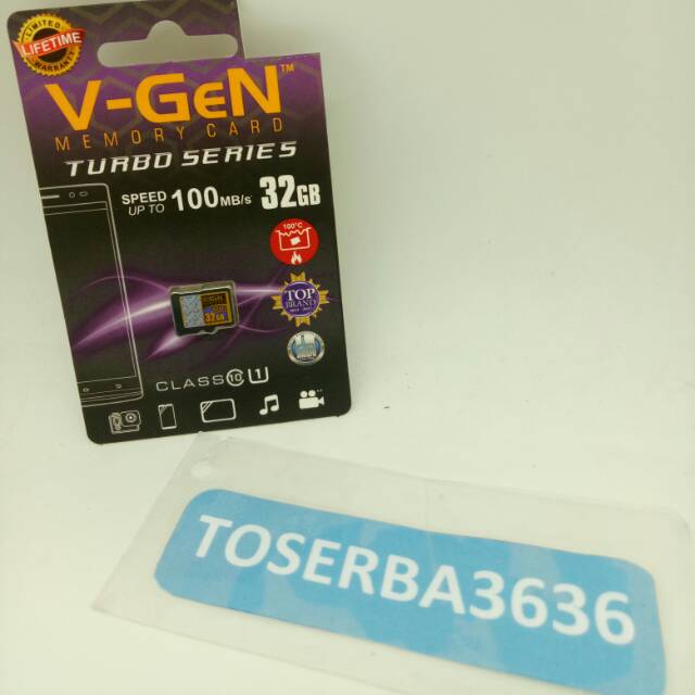 V-gen 32 Gb Micro Sd - Vgen 32 Gb Class 10 Turbo Memory Card Original