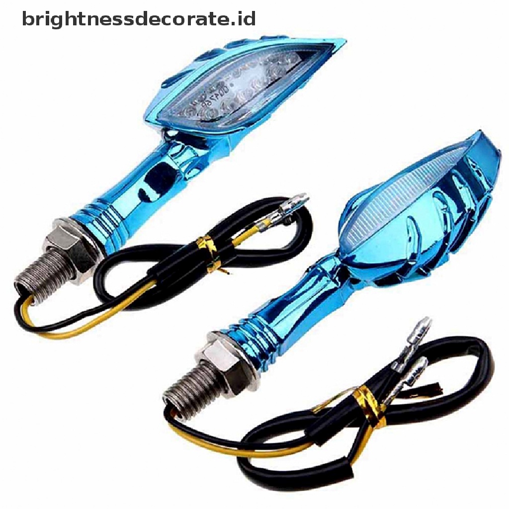 Lampu Indikator Sinyal Belok Sepeda Motor 12 Led Warna Amber