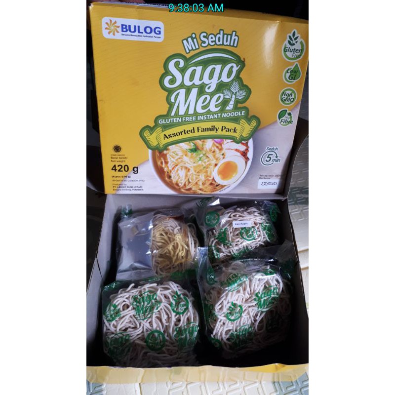 

Sago mee isi 6 dalam 2-3 rasa free gluten sehat