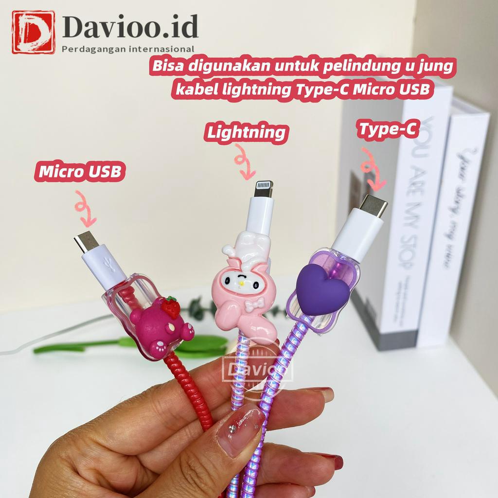 Iphone 18w&amp;20w | Set 5 PCS Paket Cover Pelindung Kabel &amp; Kepala Charger Untuk Charger Iphone 18w &amp; 20w