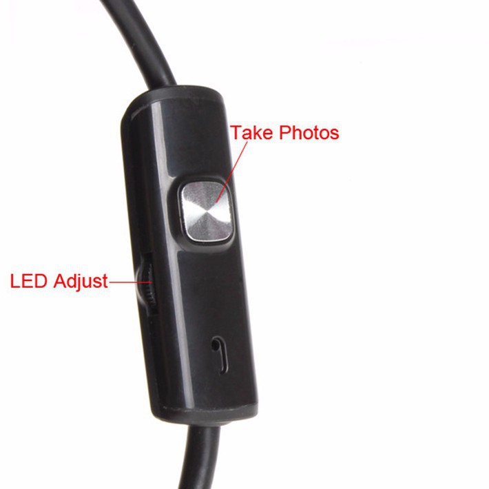 Android 7mm 4cm Focal Distance Endoscope Camera 720P 2M IP67 Waterproof - OMCA1ZBK Black