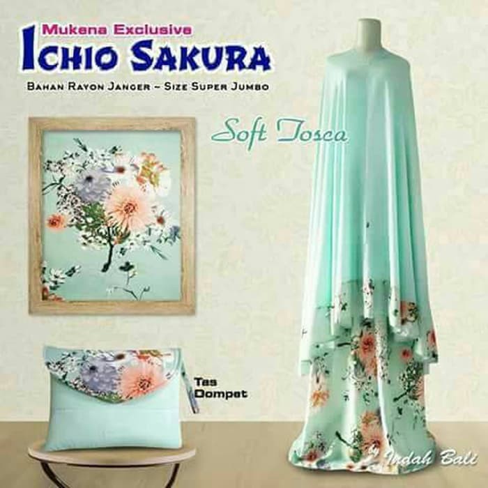 Termurah !!! Azurra Shop Mukena Sakura Ichio Premium Mekenah Dewasa Fashion Muslim Murah