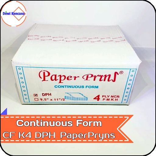 

Kertas Continuous Form 9,5"/2 x 11"/2 4 PLY NCR K4 DPH PaperPryns