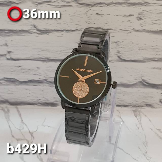 JAM TANGAN WANITA MK - JAM ANALOG TANGGAL AKTIF TALI RANTAI