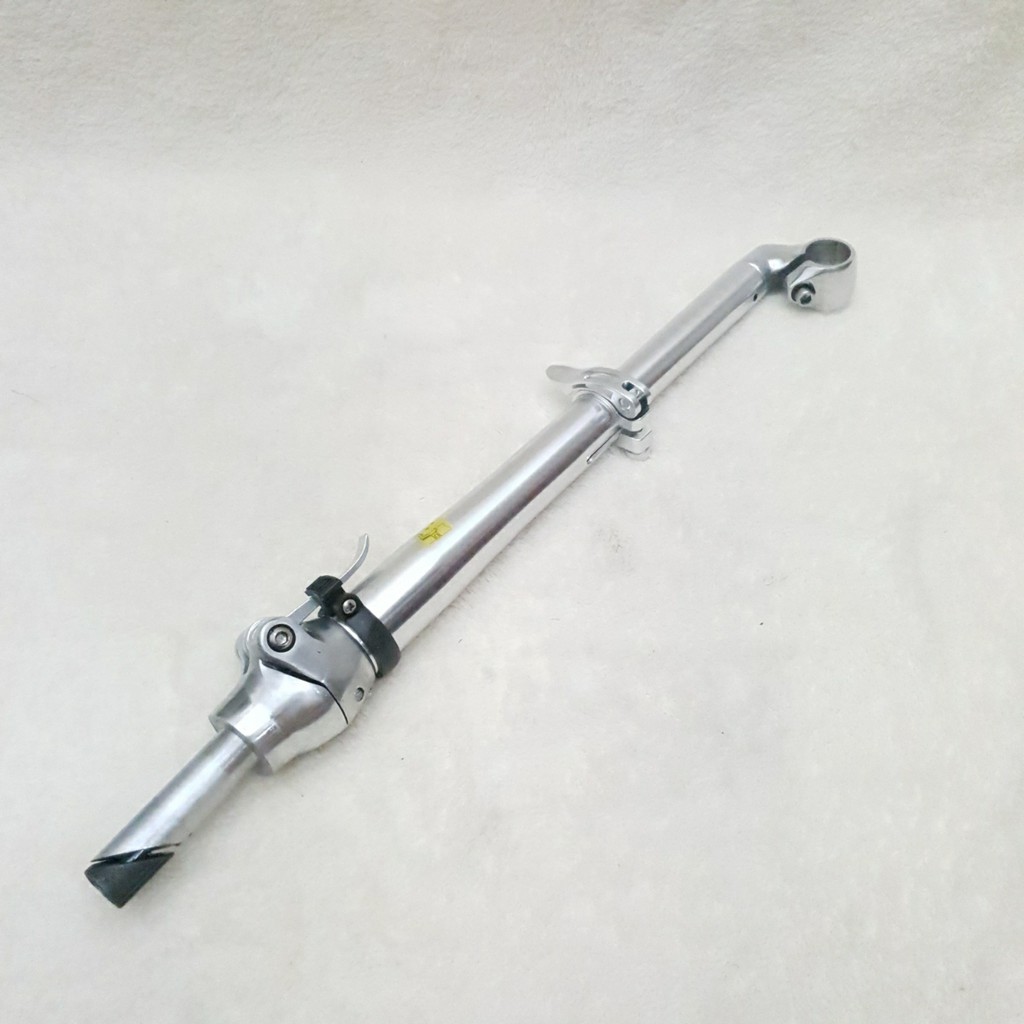 Tiang Stang Handlepost Sepeda Lipat dan Stem Insert 22.2 Silver Alloy
