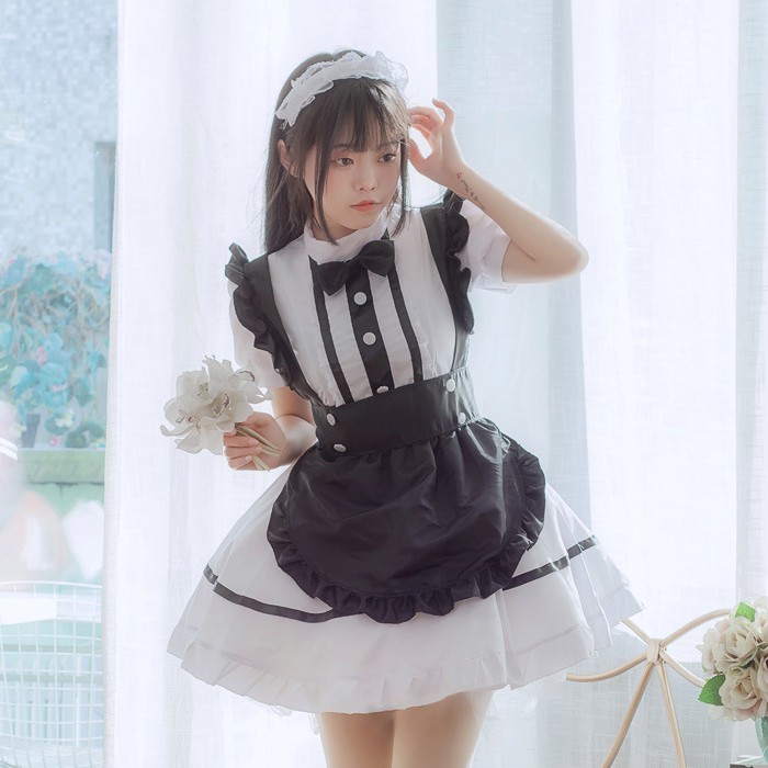 CC-111 kostum maid pelayan premium elegant cosplay costume